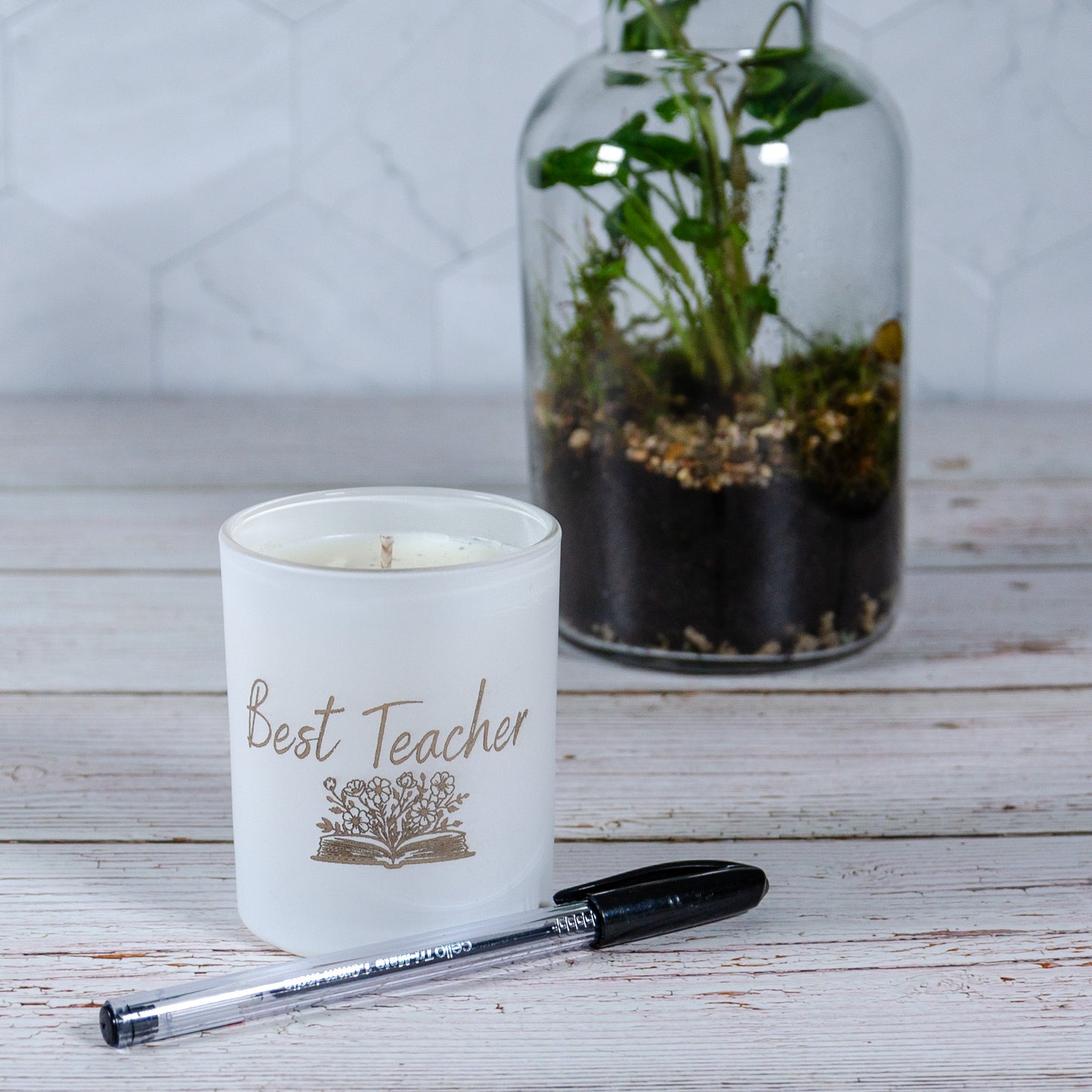 'Best Teacher' - Medium Candle