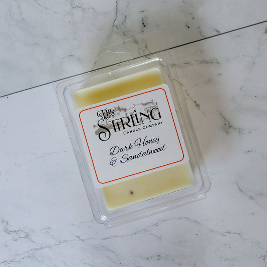 Dark Honey & Sandalwood - Wax Melt Clamshell