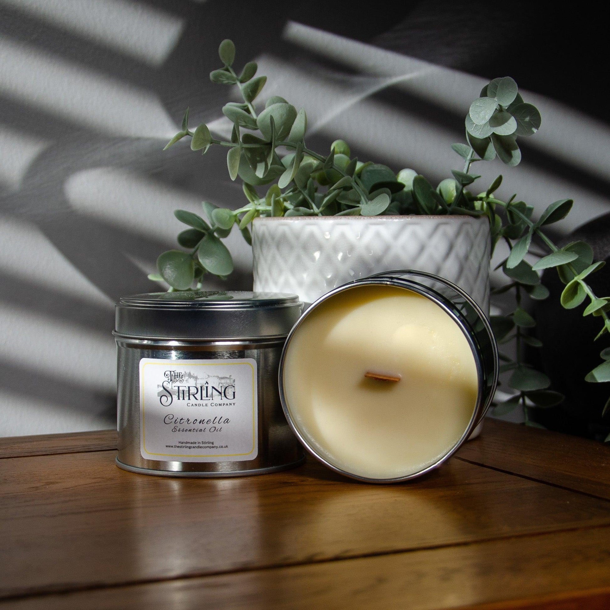 Candle Tin 20cl - Citronella (essential oil) - The Stirling Candle Company