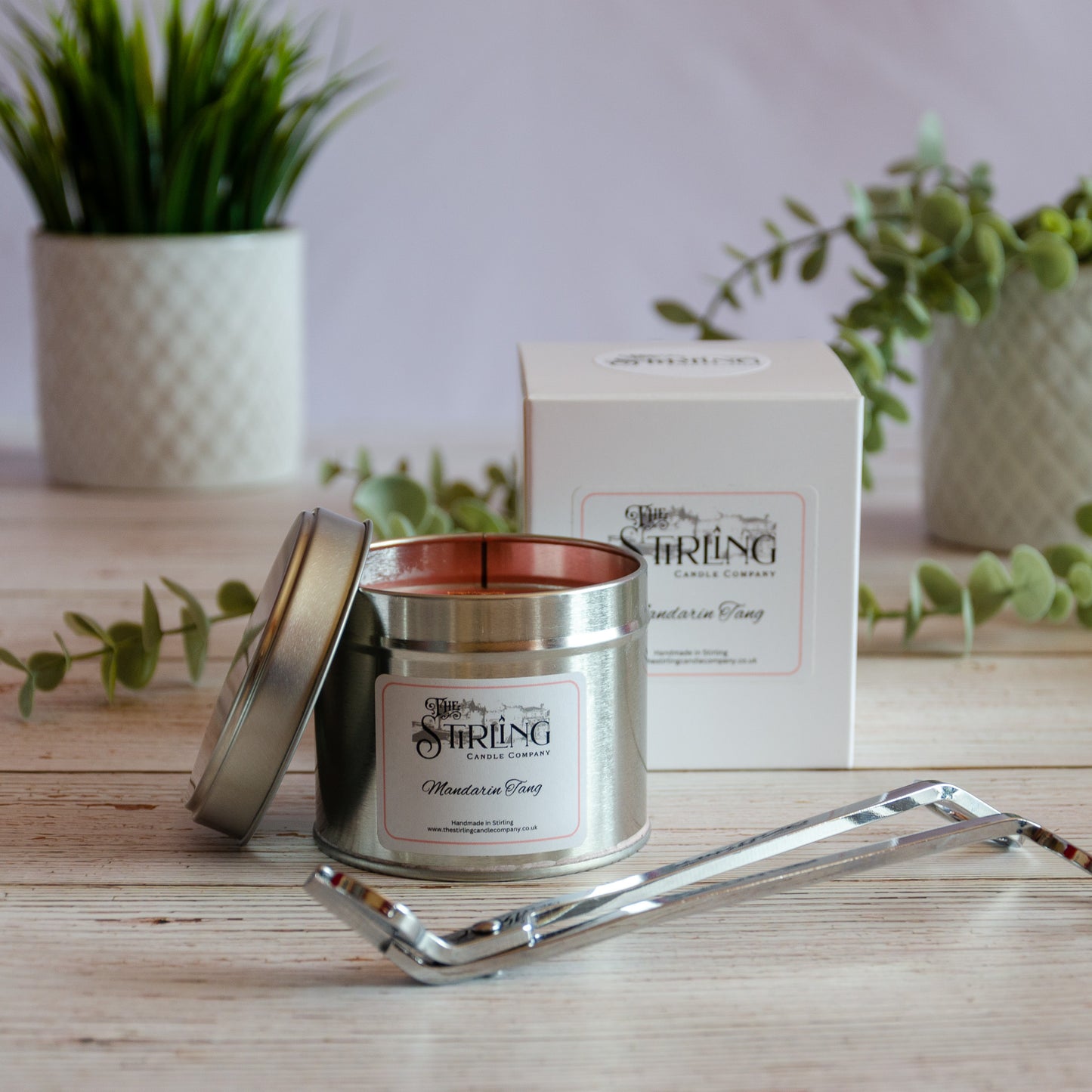 Candle Tin 20cl - Mandarin Tang - The Stirling Candle Company