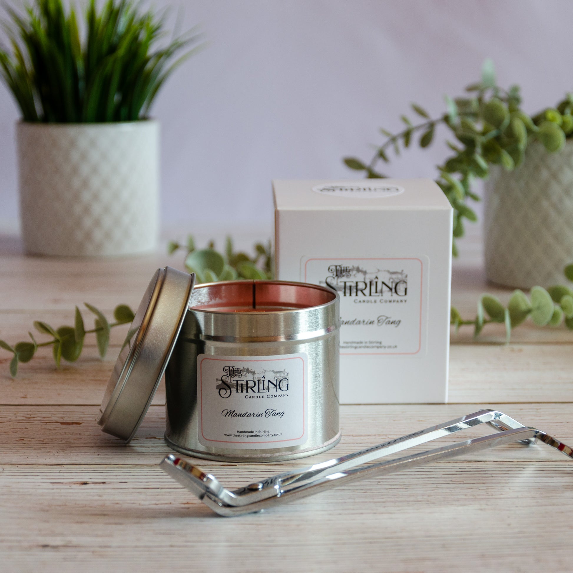 Candle Tin 20cl - Mandarin Tang - The Stirling Candle Company