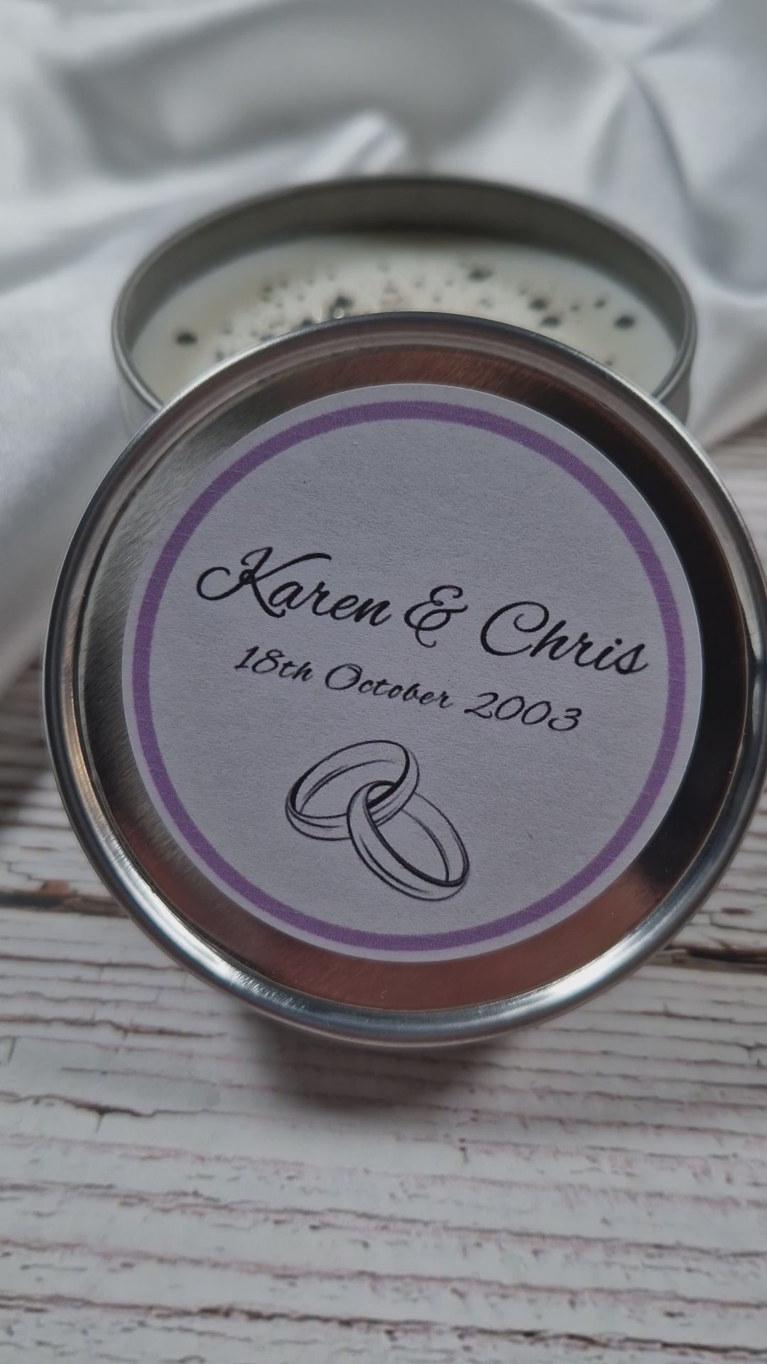 wedding candle favour video with nice music