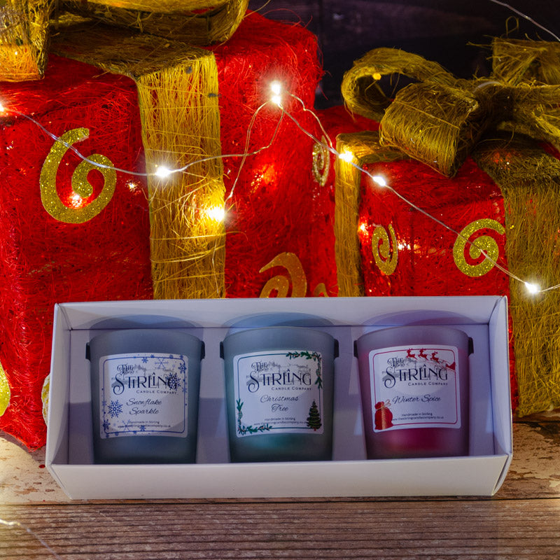 The Stirling Candle Company Winter Collection small candle set