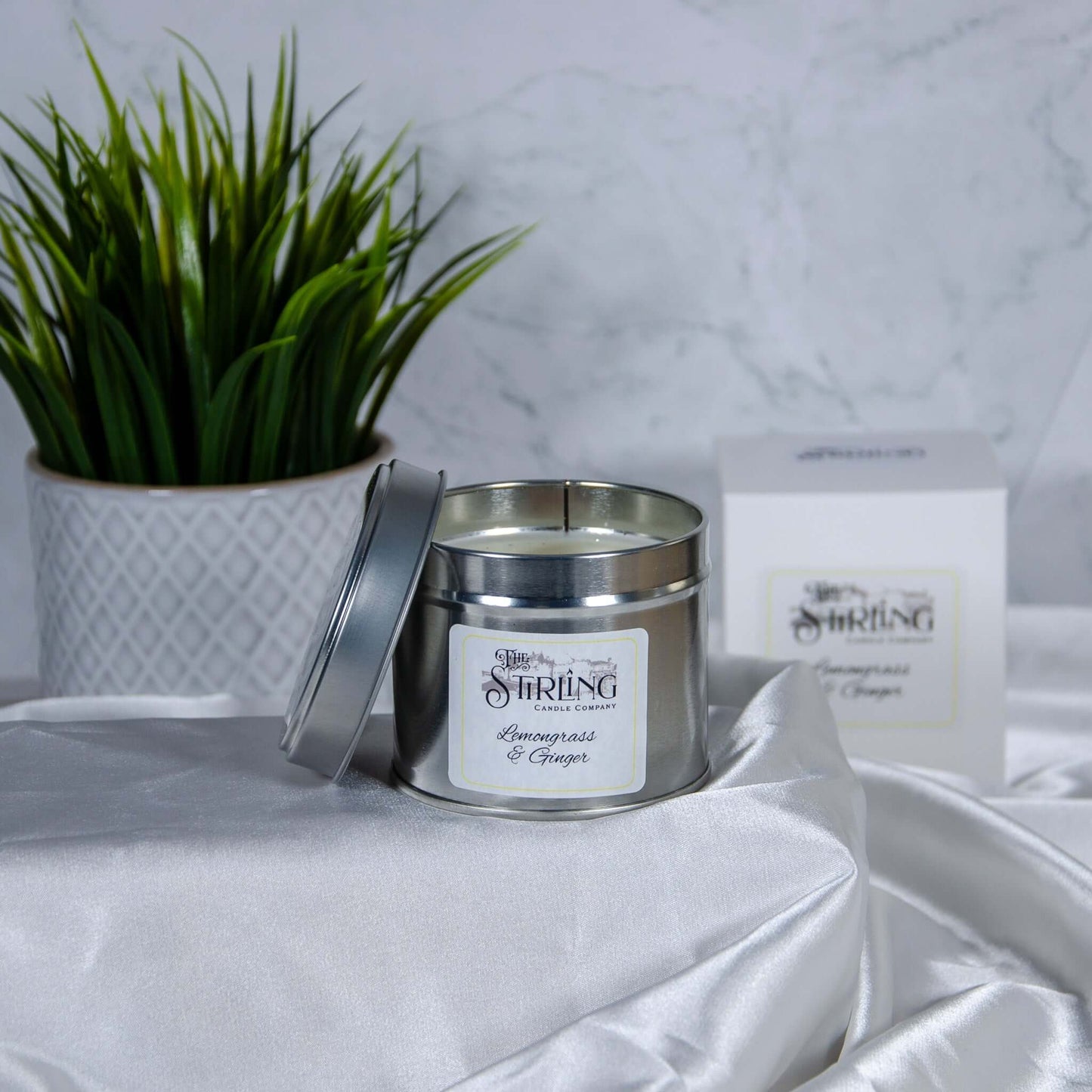 Lemongrass & Ginger travel tin candle