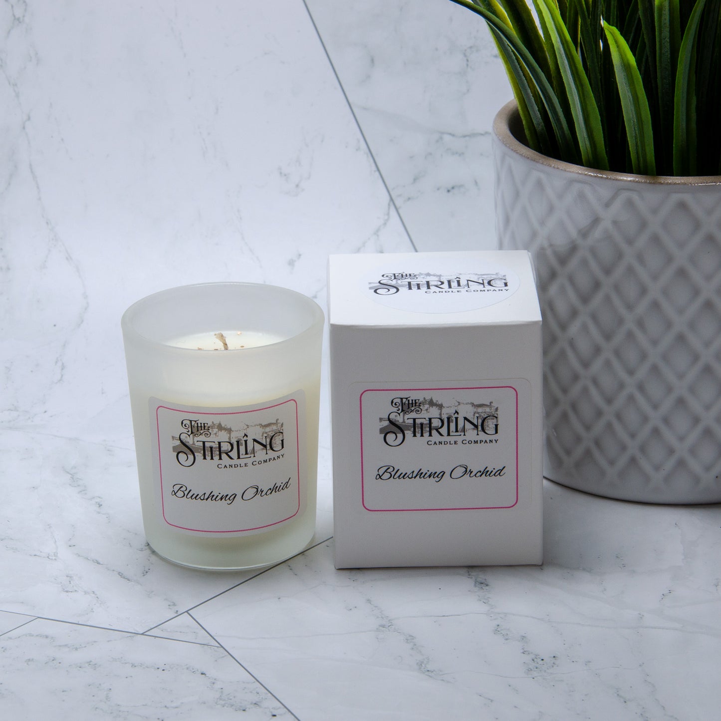 Blushing Orchid - Small Candle