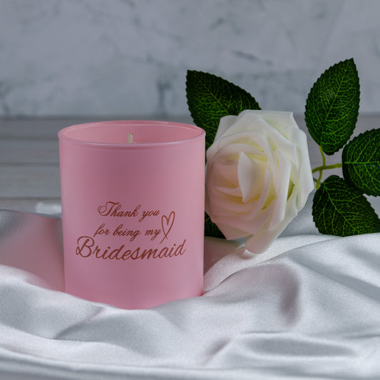 'Thank You For Being My Bridesmaid' - Medium Candle