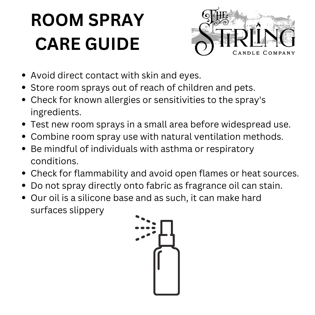 Room spray care guide