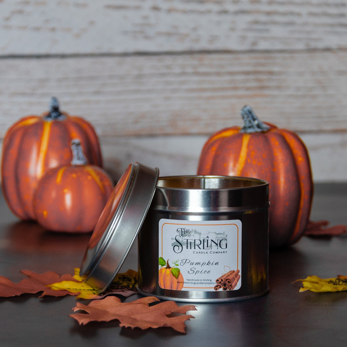 Pumpkin Spice wooden wick candle