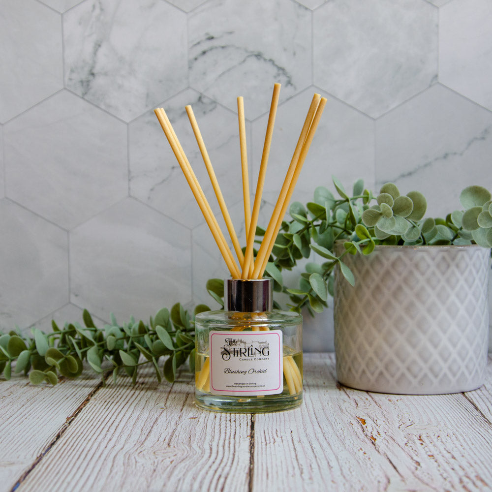 Blushing Orchid diffuser with reeds