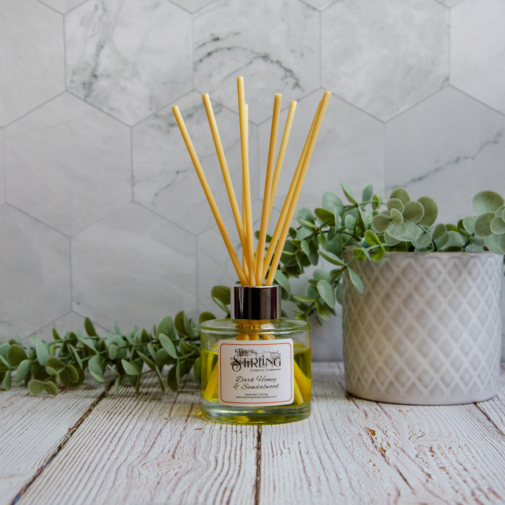 Dark Honey and Sandalwood reed diffuser