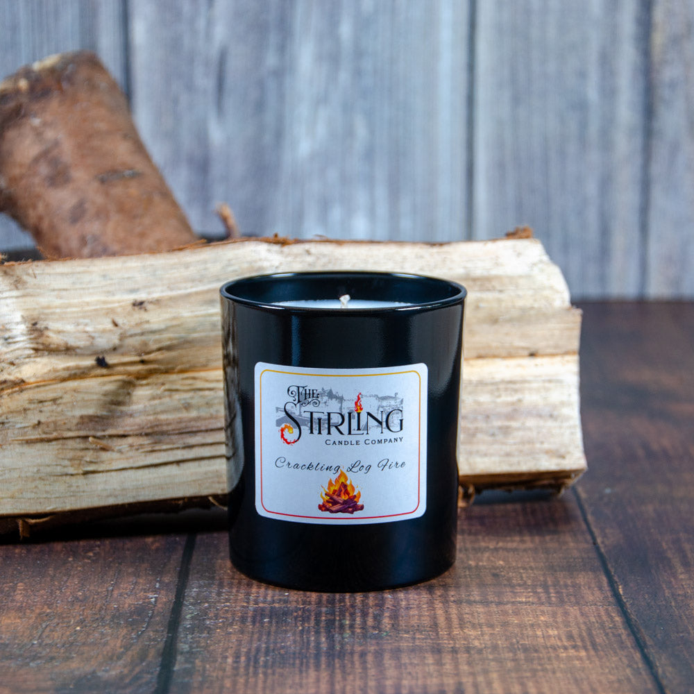 Crackling Log Fire - Large Candle