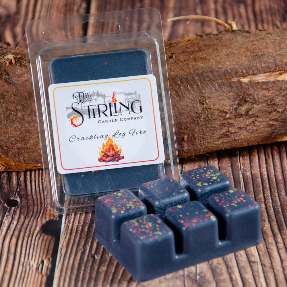 Crackling Log Fire - Wax Melt Clamshell