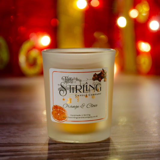 The Stirling Candle Company small candle in the fragrance Orange and Clove