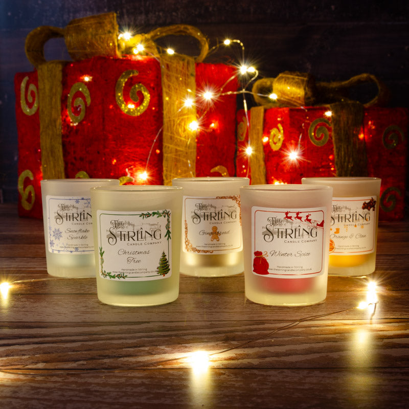 The Stirling Candle Company set of 'Winter Collection' candles