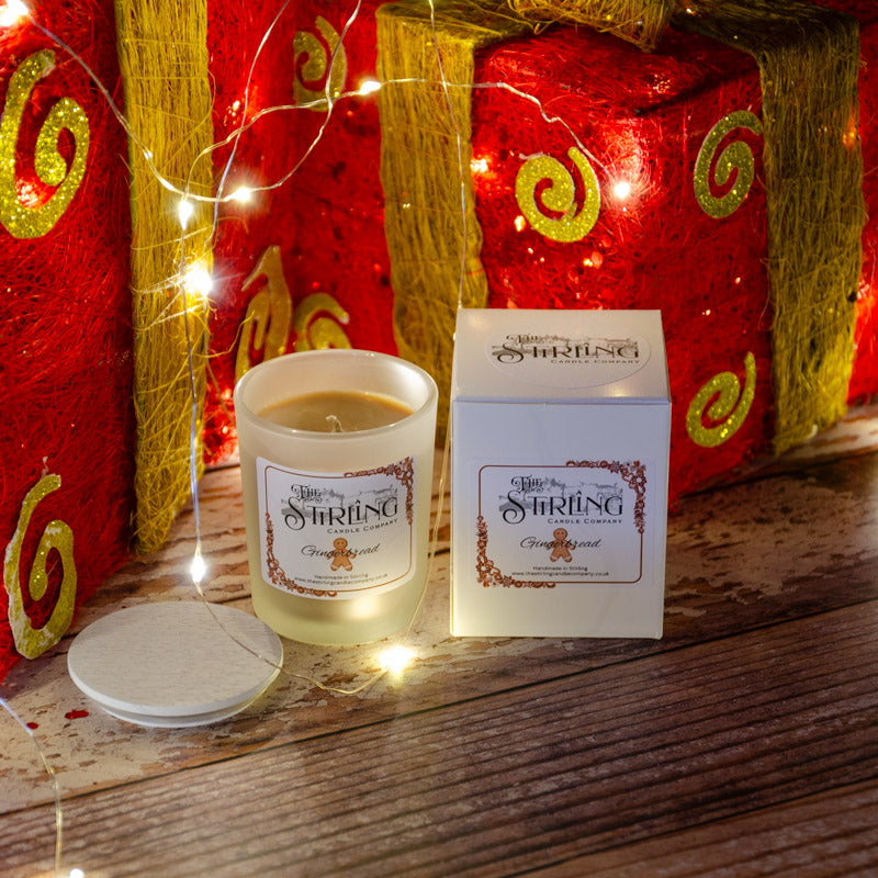 The Stirling Candle Company small candle with box in the fragrance Gingerbread