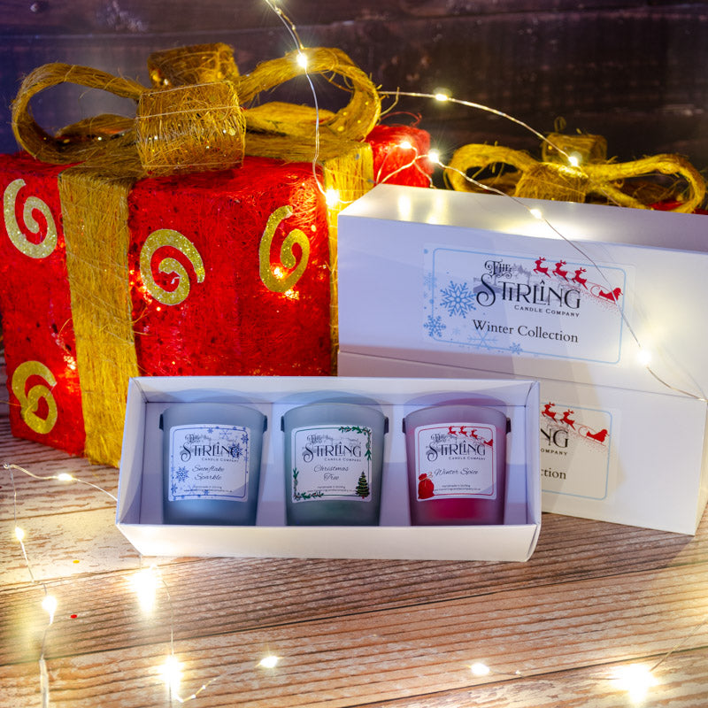 The Stirling Candle Company Winter Collection small candle set
