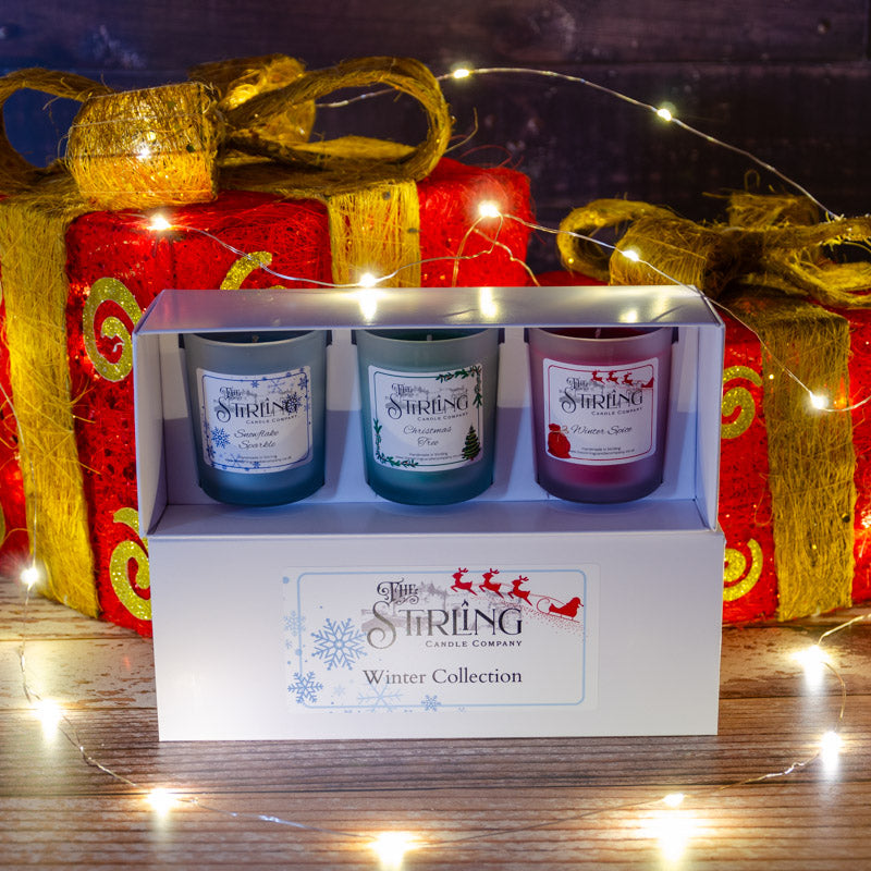 The Stirling Candle Company Winter Collection small candle set