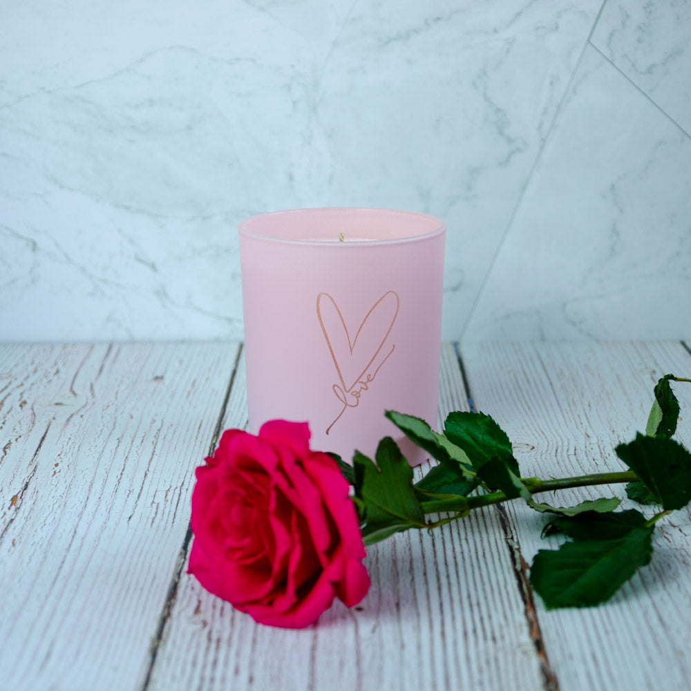 Love & Heart candle