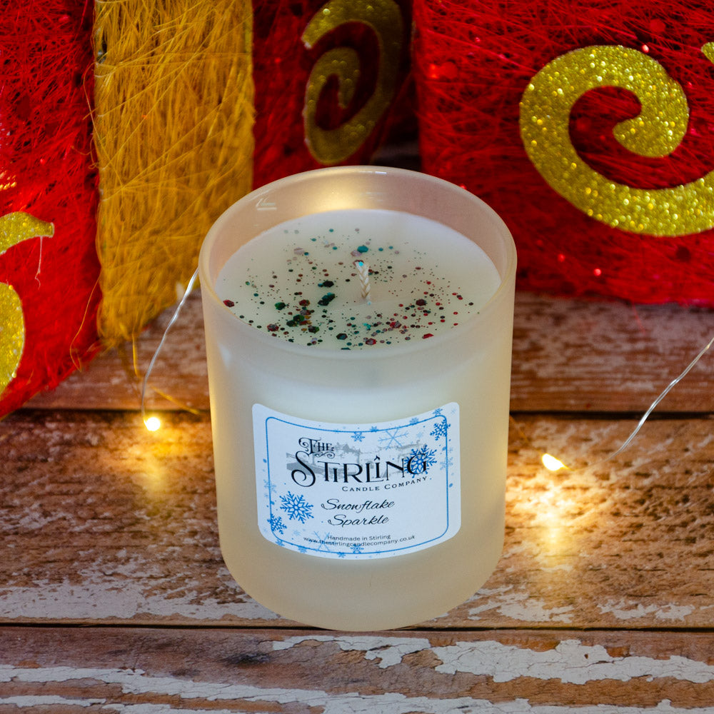 Snowflake Sparkle - Medium Candle