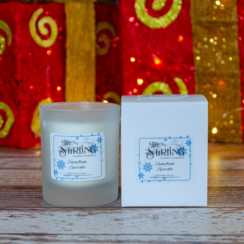 Snowflake Sparkle - Medium Candle