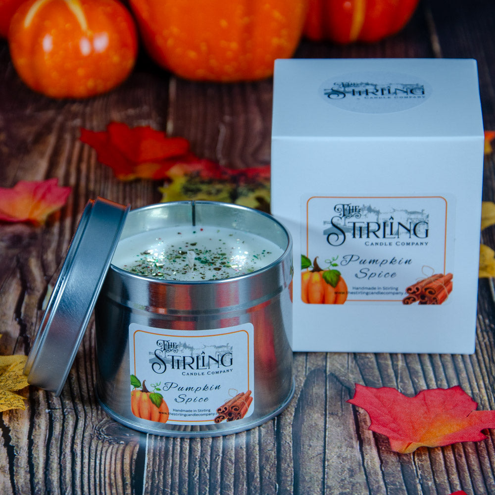 Pumpkin Spice - Travel Tin - Cotton Wick