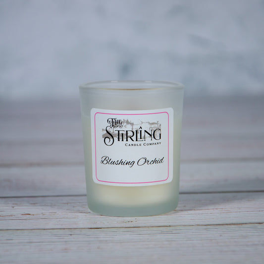 Blushing Orchid small candle