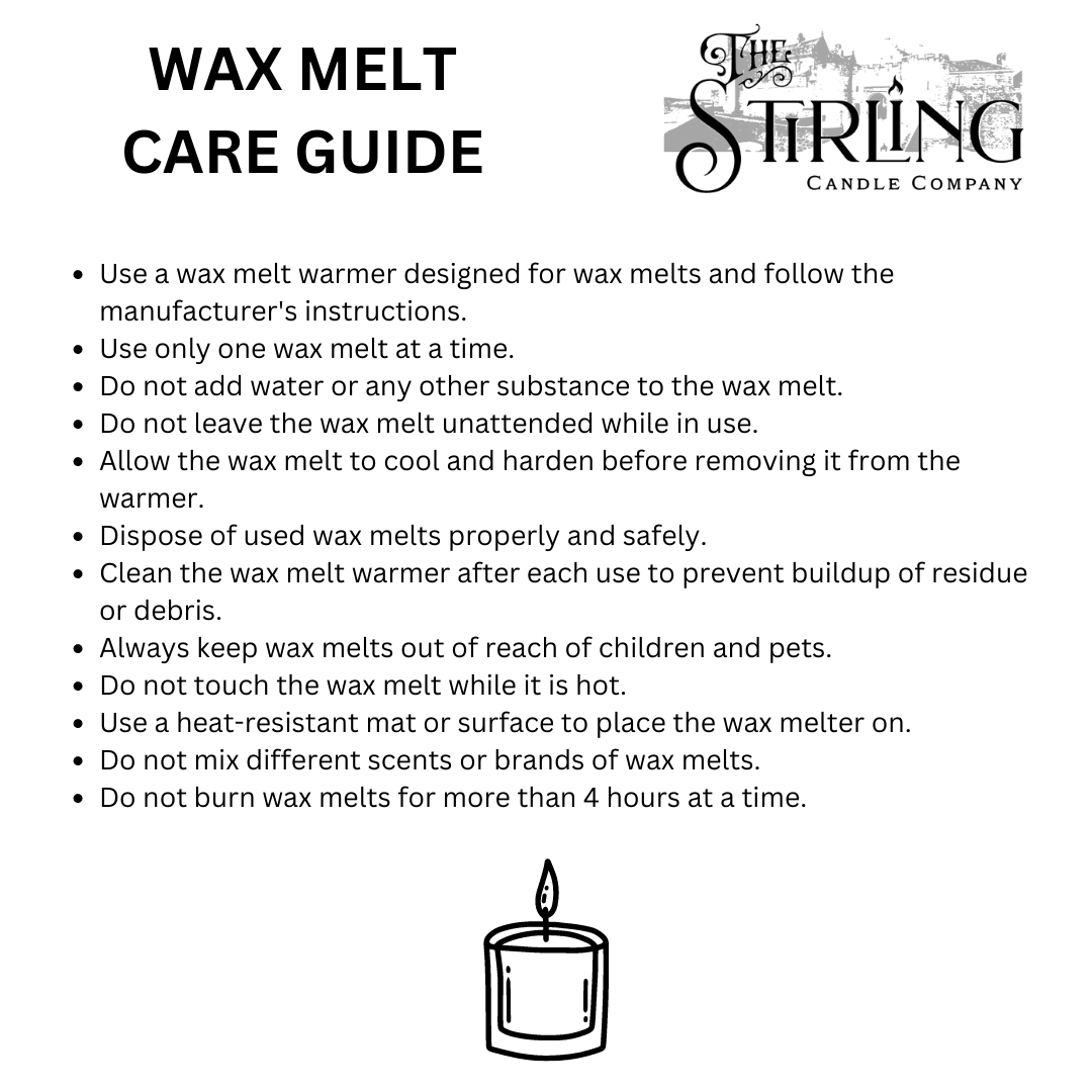 Wax melt care guide